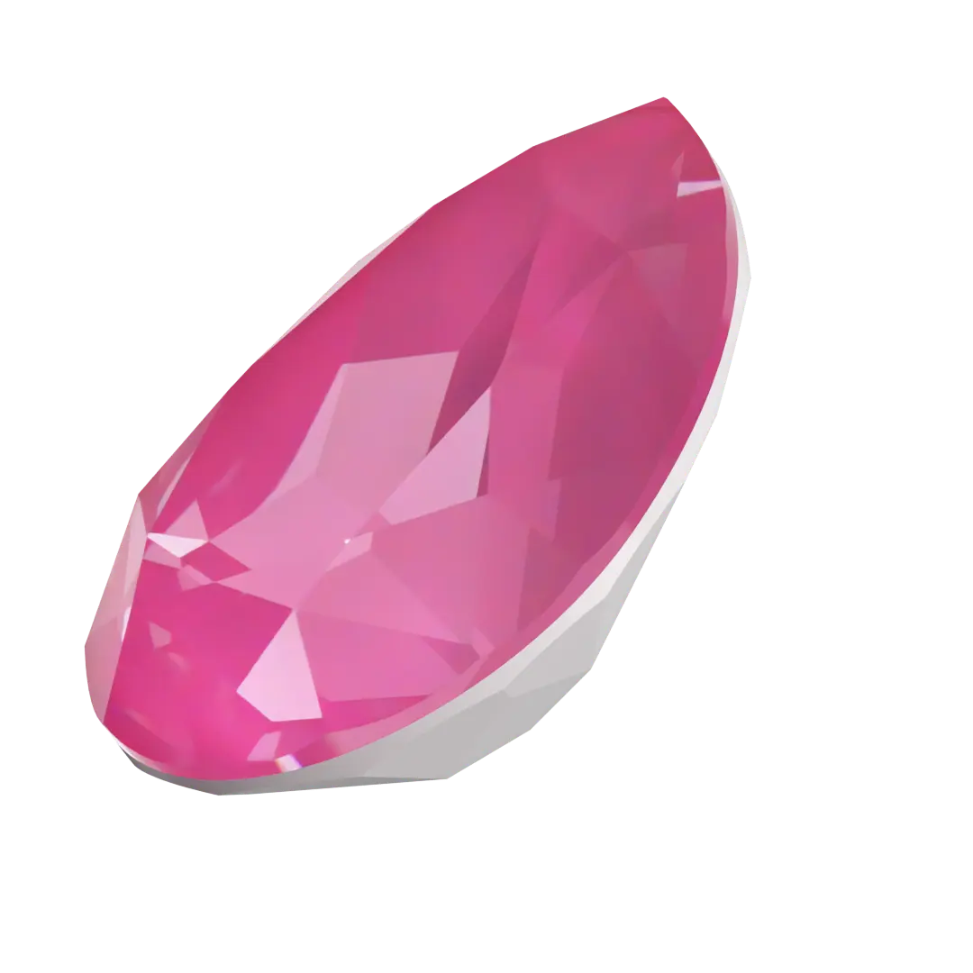 Swarovski Fancy Stones Pear (4320) Crystal Electric Pink Ignite UNFOILED - Bluestreak Crystals