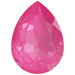 Swarovski Fancy Stones Pear (4320) Crystal Electric Pink Ignite UNFOILED - Bluestreak Crystals