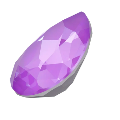 Swarovski Fancy Stones Pear (4320) Crystal Electric Violet Ignite UNFOILED - Bluestreak Crystals