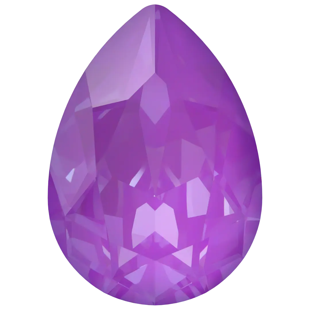 Swarovski Fancy Stones Pear (4320) Crystal Electric Violet Ignite UNFOILED - Bluestreak Crystals