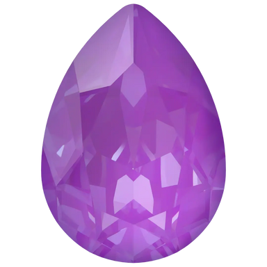 Swarovski Fancy Stones Pear (4320) Crystal Electric Violet Ignite UNFOILED - Bluestreak Crystals