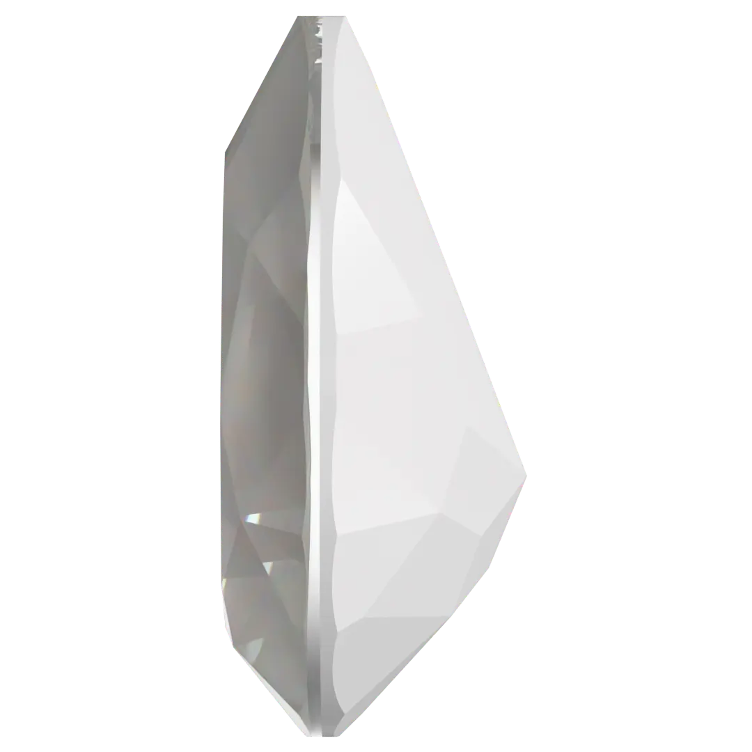 Swarovski Fancy Stones Pear (4320) Crystal Electric White Ignite UNFOILED - Bluestreak Crystals