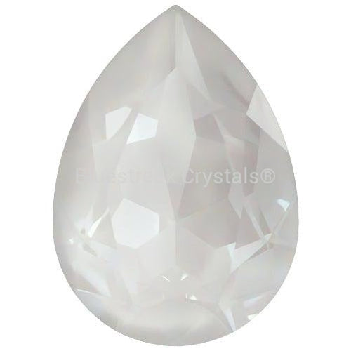 Swarovski Fancy Stones Pear (4320) Crystal Electric White Ignite UNFOILED-Swarovski Fancy Stones-14x10mm - Pack of 144 (Wholesale)-Bluestreak Crystals