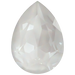 Swarovski Fancy Stones Pear (4320) Crystal Electric White Ignite UNFOILED - Bluestreak Crystals