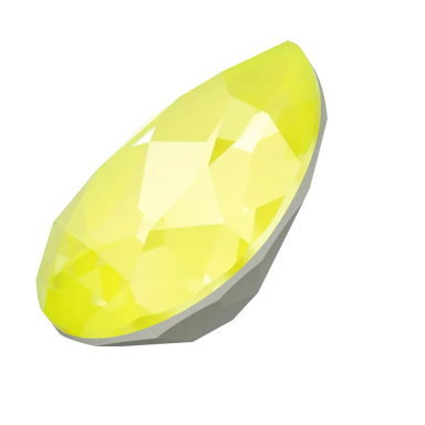 Swarovski Fancy Stones Pear (4320) Crystal Electric Yellow Ignite UNFOILED - Bluestreak Crystals