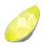 Swarovski Fancy Stones Pear (4320) Crystal Electric Yellow Ignite UNFOILED - Bluestreak Crystals