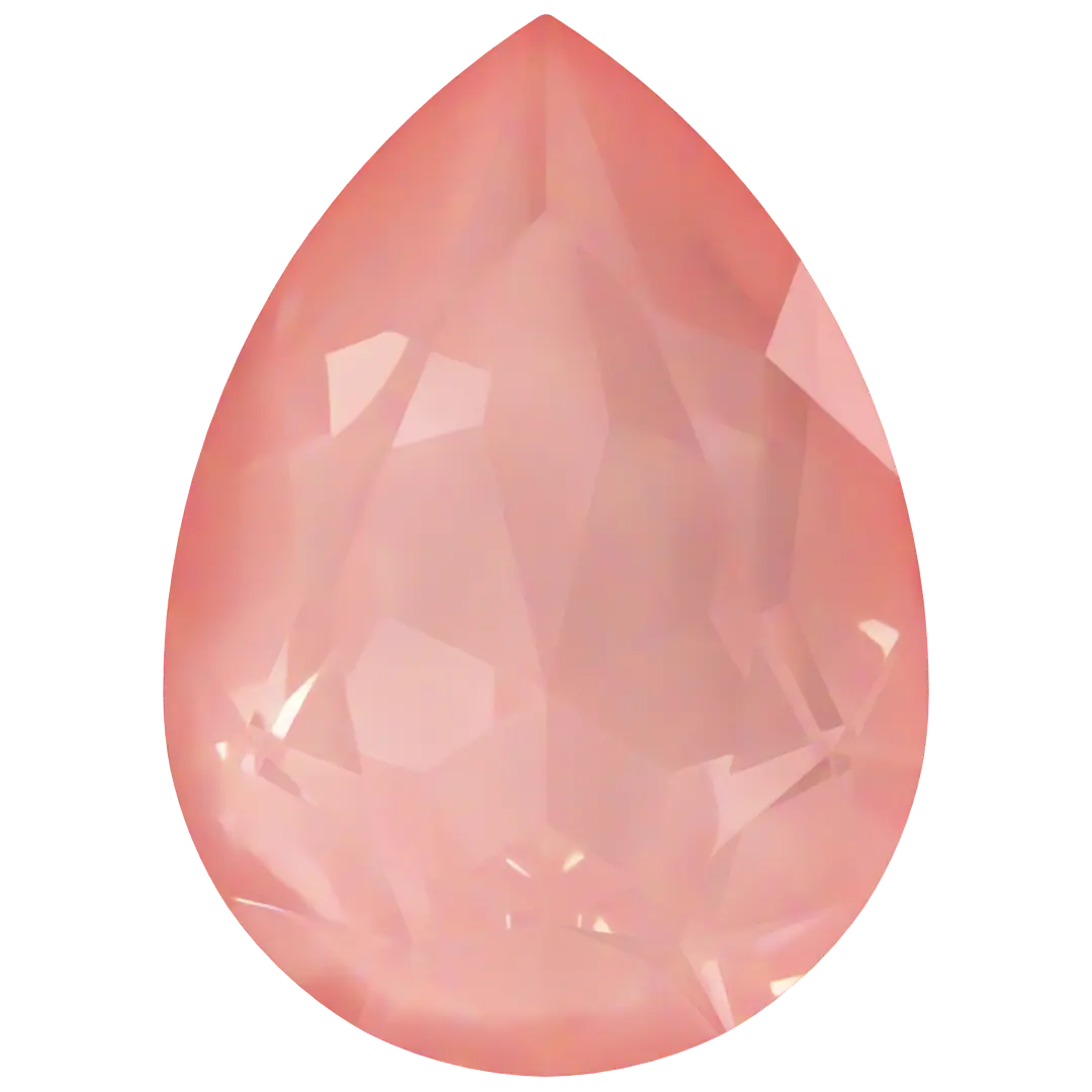 Swarovski Fancy Stones Pear (4320) Crystal Flamingo Ignite UNFOILED - Bluestreak Crystals