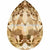 Swarovski Fancy Stones Pear (4320) Crystal Golden Shadow-Swarovski Fancy Stones-6x4mm - Pack of 360 (Wholesale)-Bluestreak Crystals