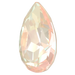 Swarovski Fancy Stones Pear (4320) Crystal Ivory Cream Delite UNFOILED - Bluestreak Crystals