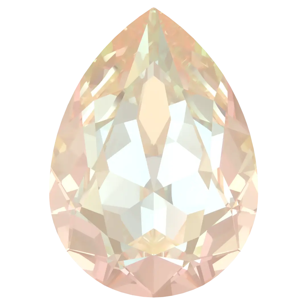 Swarovski Fancy Stones Pear (4320) Crystal Ivory Cream Delite UNFOILED - Bluestreak Crystals
