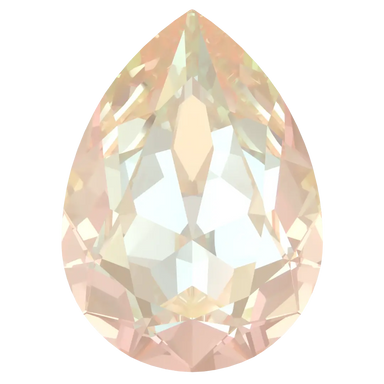 Swarovski Fancy Stones Pear (4320) Crystal Ivory Cream Delite UNFOILED - Bluestreak Crystals