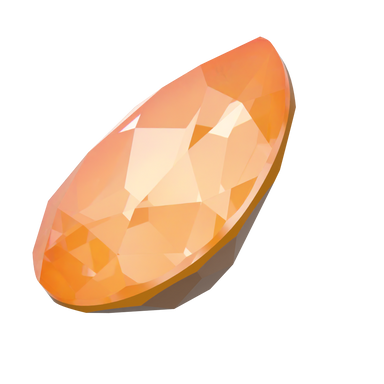 Swarovski Fancy Stones Pear (4320) Crystal Mango Ignite UNFOILED - Bluestreak Crystals