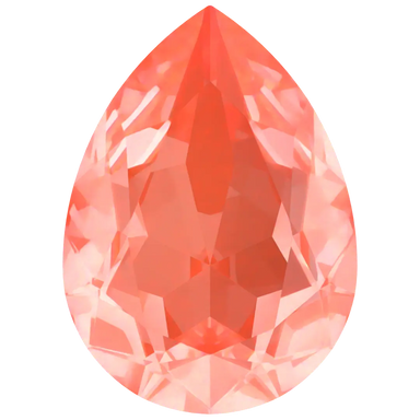 Swarovski Fancy Stones Pear (4320) Crystal Orange Ignite UNFOILED - Bluestreak Crystals