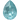 Swarovski Fancy Stones Pear (4320) Crystal Paradise Blue Lux - Bluestreak Crystals