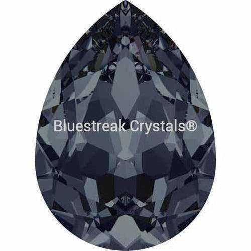Swarovski Fancy Stones Pear (4320) Crystal Silver Night-Swarovski Fancy Stones-6x4mm - Pack of 360 (Wholesale)-Bluestreak Crystals