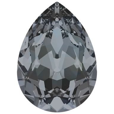 Swarovski Fancy Stones Pear (4320) Crystal Silver Night - Bluestreak Crystals