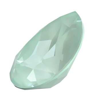 Swarovski Fancy Stones Pear (4320) Crystal Soft Mint Ignite - Bluestreak Crystals