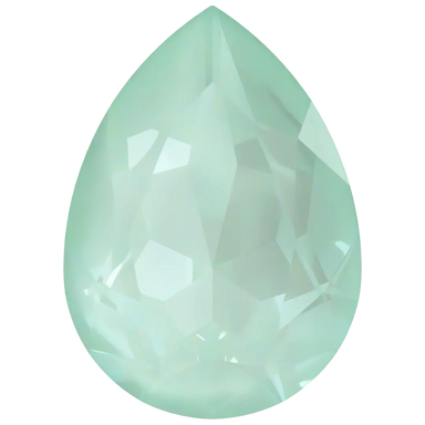 Swarovski Fancy Stones Pear (4320) Crystal Soft Mint Ignite - Bluestreak Crystals