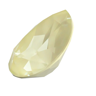Swarovski Fancy Stones Pear (4320) Crystal Soft Yellow Ignite - Bluestreak Crystals