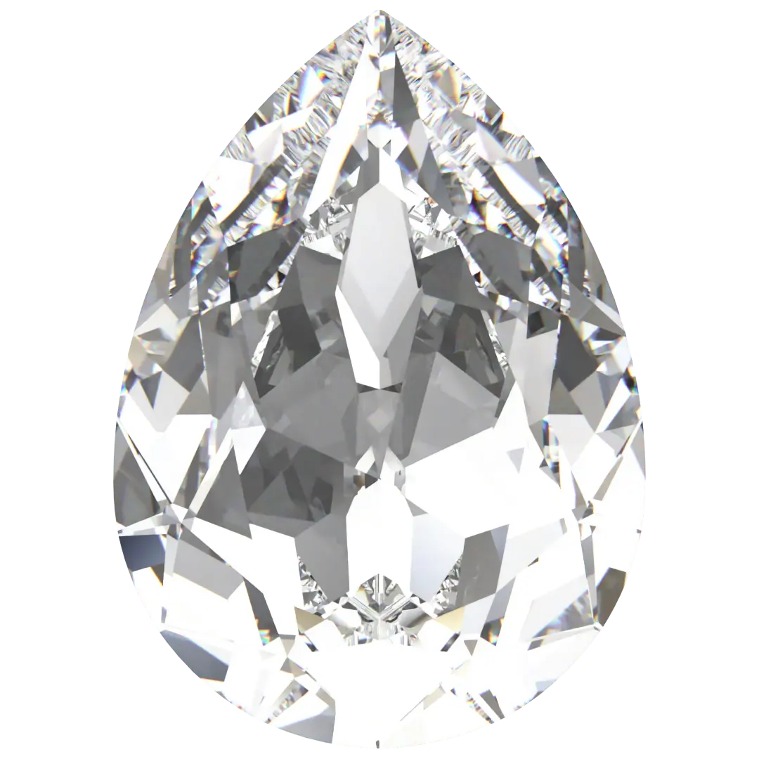 Swarovski Fancy Stones Pear (4320) Crystal - Bluestreak Crystals