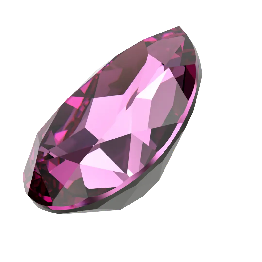 Swarovski Fancy Stones Pear (4320) Dark Rose - Bluestreak Crystals