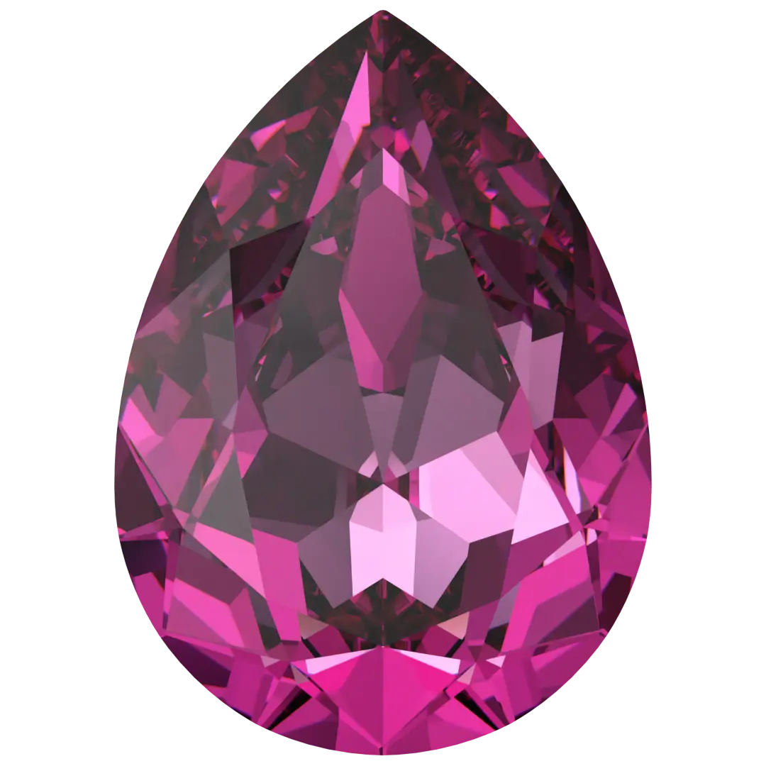 Swarovski Fancy Stones Pear (4320) Dark Rose - Bluestreak Crystals
