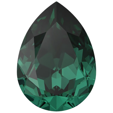 Swarovski Fancy Stones Pear (4320) Emerald - Bluestreak Crystals