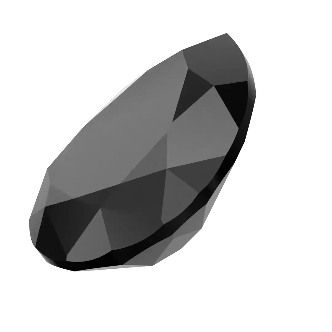 Swarovski Fancy Stones Pear (4320) Jet UNFOILED - Bluestreak Crystals