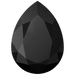 Swarovski Fancy Stones Pear (4320) Jet UNFOILED - Bluestreak Crystals