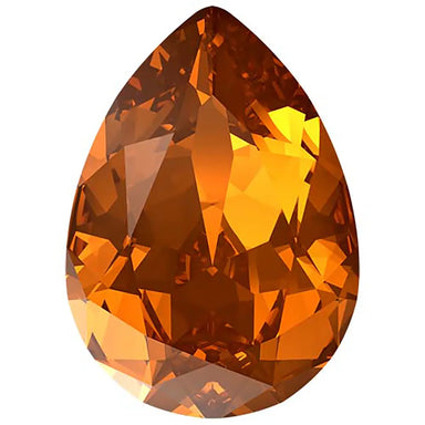 Swarovski Fancy Stones Pear (4320) Light Amber - Bluestreak Crystals