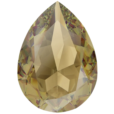 Swarovski Fancy Stones Pear (4320) Light Colorado Topaz Ignite UNFOILED - Bluestreak Crystals