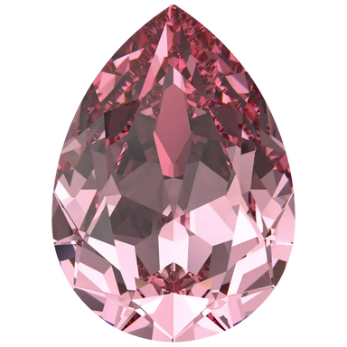 Swarovski Fancy Stones Pear (4320) Light Rose - Bluestreak Crystals