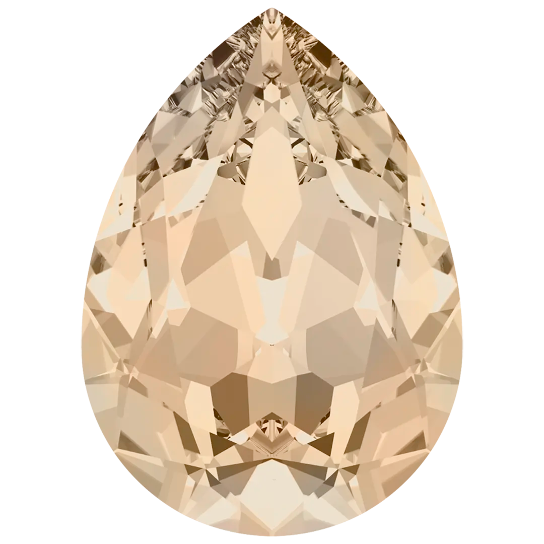 Swarovski Fancy Stones Pear (4320) Light Silk - Bluestreak Crystals