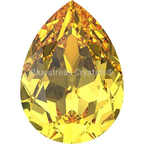 Swarovski Fancy Stones Pear (4320) Light Topaz-Swarovski Fancy Stones-6x4mm - Pack of 360 (Wholesale)-Bluestreak Crystals