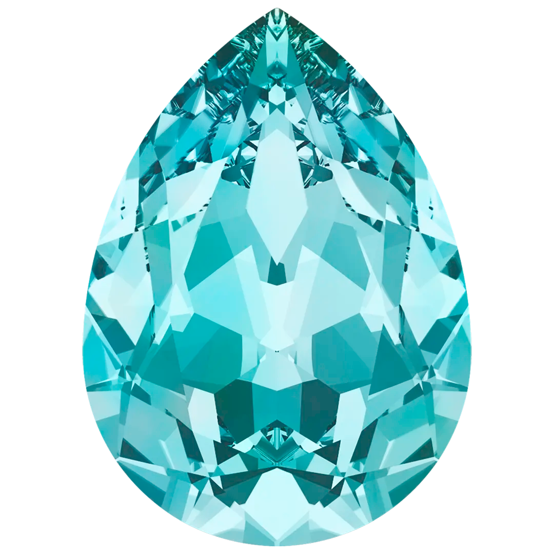 Swarovski Fancy Stones Pear (4320) Light Turquoise - Bluestreak Crystals
