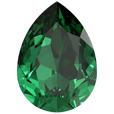 Swarovski Fancy Stones Pear (4320) Majestic Green - Bluestreak Crystals