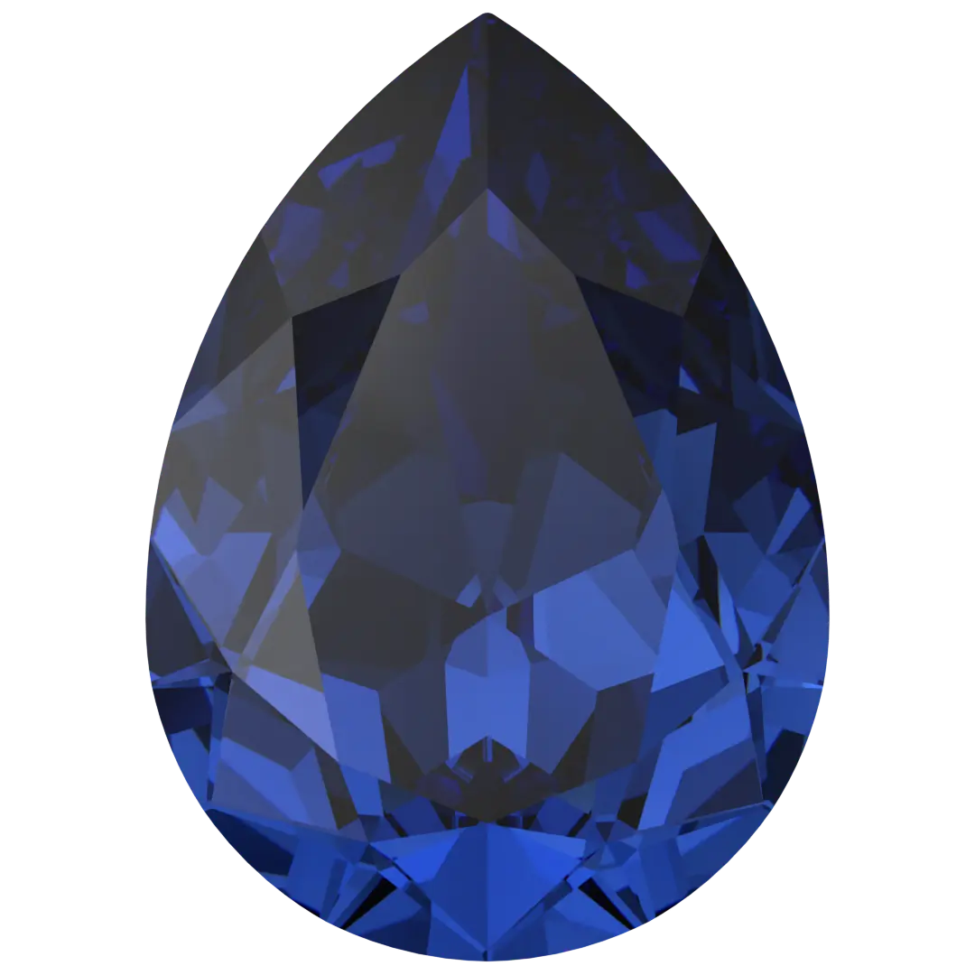 Swarovski Fancy Stones Pear (4320) Recreated Dark Sapphire - Bluestreak Crystals