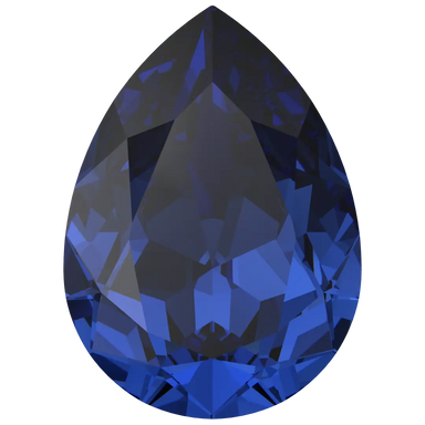 Swarovski Fancy Stones Pear (4320) Recreated Dark Sapphire - Bluestreak Crystals