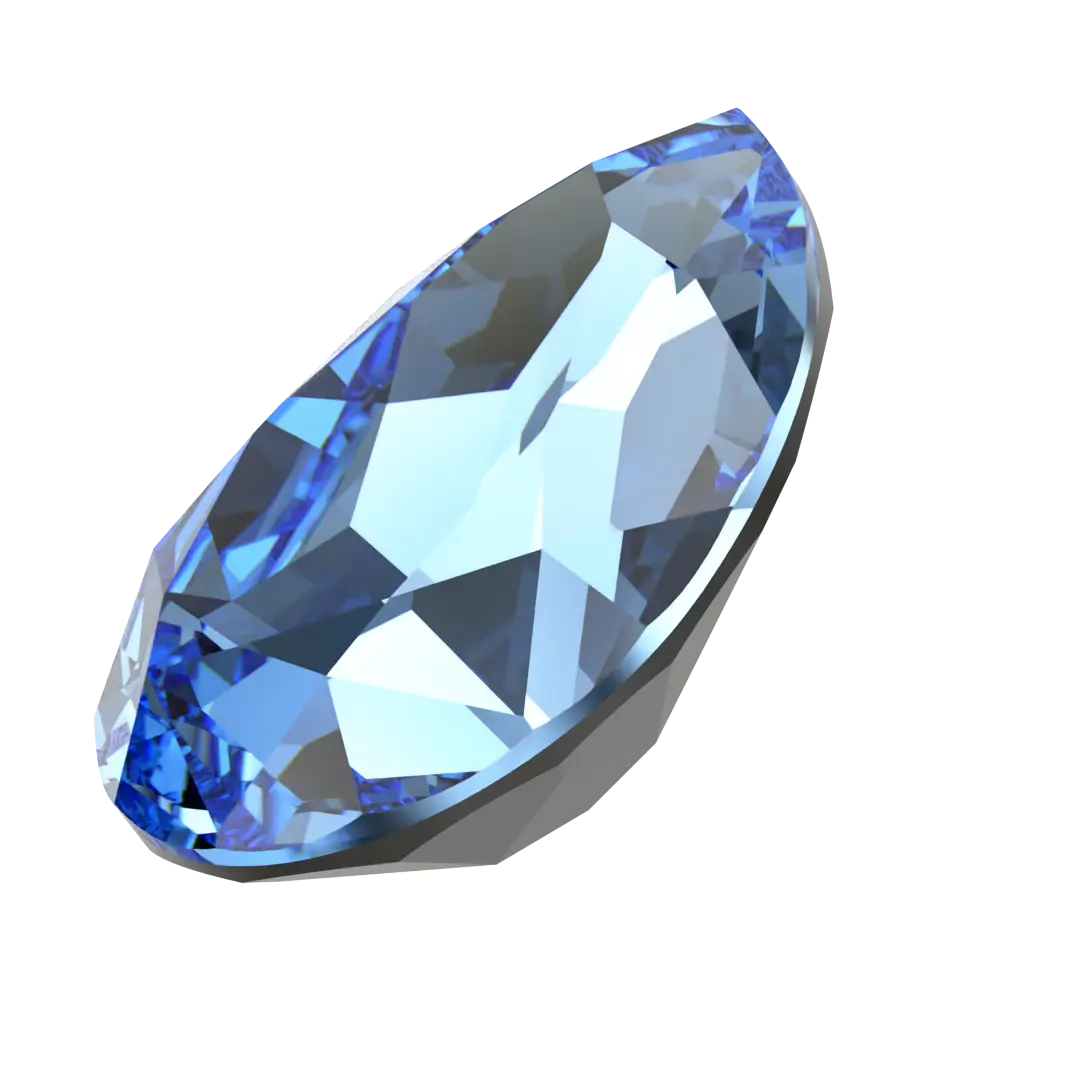 Swarovski Fancy Stones Pear (4320) Recreated Ice Blue - Bluestreak Crystals