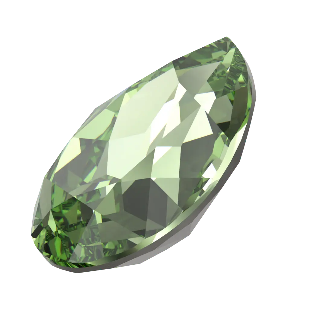 Swarovski Fancy Stones Pear (4320) Recreated Peridot - Bluestreak Crystals