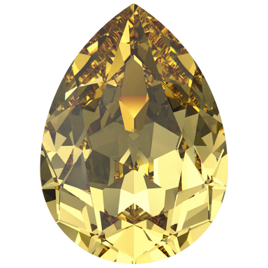Swarovski Fancy Stones Pear (4320) Recreated Recreated Dark Jonquil - Bluestreak Crystals