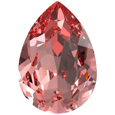 Swarovski Fancy Stones Pear (4320) Rose Peach - Bluestreak Crystals