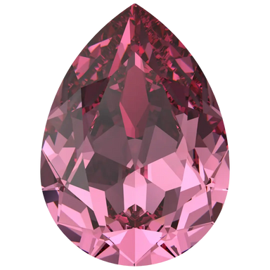 Swarovski Fancy Stones Pear (4320) Rose - Bluestreak Crystals