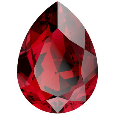 Swarovski Fancy Stones Pear (4320) Scarlet - Bluestreak Crystals