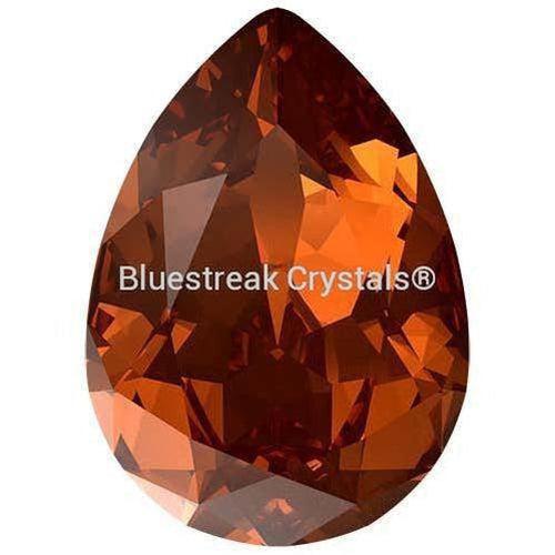 Swarovski Fancy Stones Pear (4320) Smoked Amber-Swarovski Fancy Stones-6x4mm - Pack of 360 (Wholesale)-Bluestreak Crystals