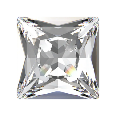 Swarovski Fancy Stones Princess Square (4447) Crystal - Bluestreak Crystals