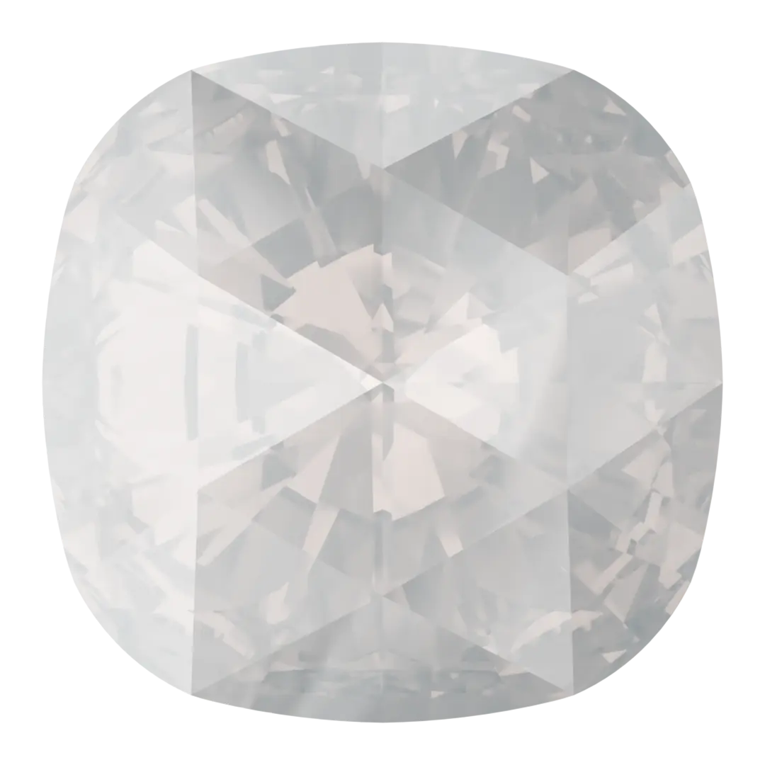 Swarovski Fancy Stones Rose Cut Cushion (4471) White Opal - Bluestreak Crystals