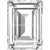 Swarovski Fancy Stones Step Cut (4527) Crystal-Swarovski Fancy Stones-8x6mm - Pack of 144(Wholesale)-Bluestreak Crystals