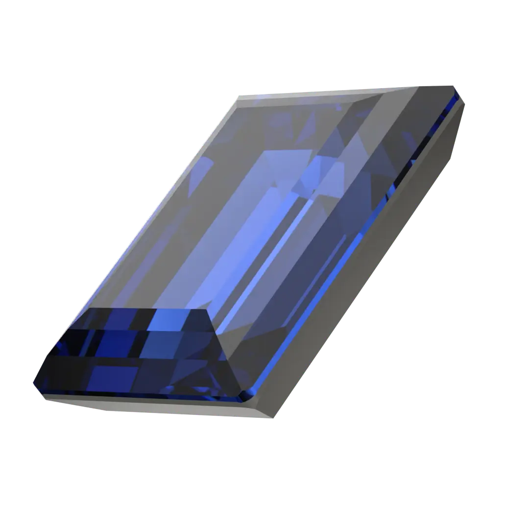 Swarovski Fancy Stones Step Cut (4527) Recreated Dark Sapphire - Bluestreak Crystals