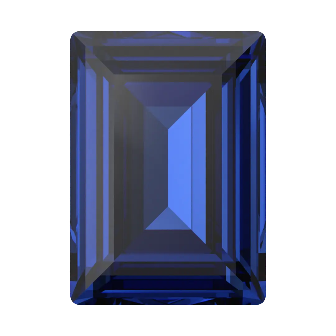 Swarovski Fancy Stones Step Cut (4527) Recreated Dark Sapphire - Bluestreak Crystals